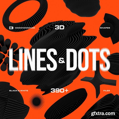Studio2am - 390+ Lines & Dots 3D Shapes