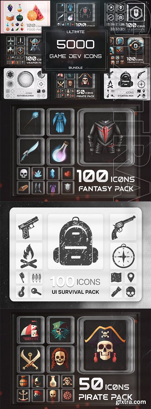Eldamar Studio - 5000 Game Dev Icons Mega Bundle Eldamar Studio - 5000 Game Dev Icons Mega Bundle