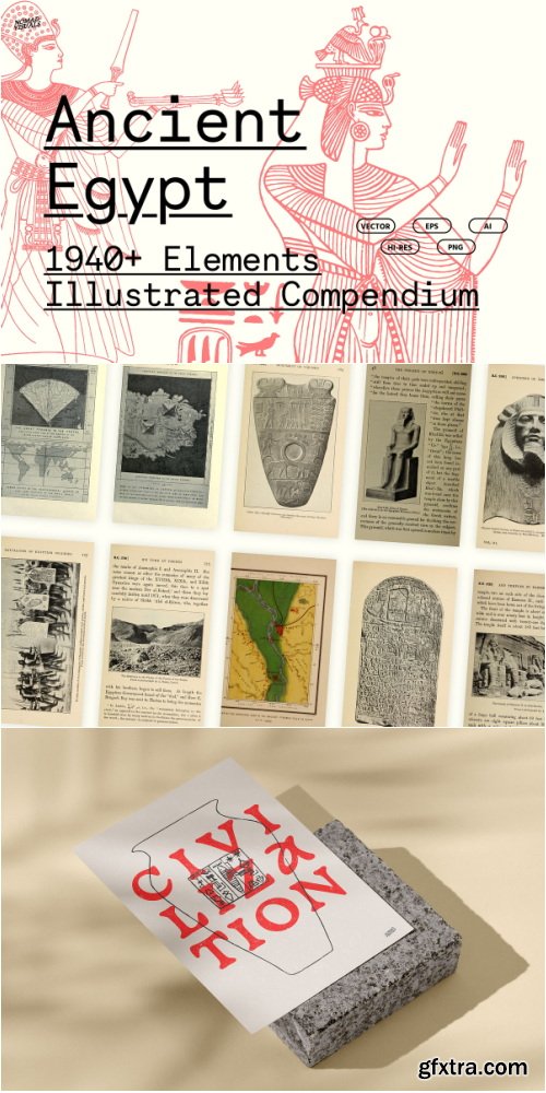 CreativeMarket - Ancient Egypt - 1940+ Bundle - 6704870