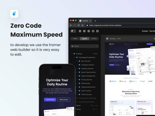 'Evotask - Task Manager Landing Page' 'Evotask - Task Manager Landing Page'