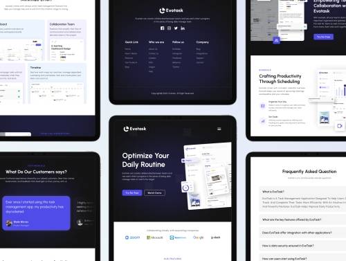 'Evotask - Task Manager Landing Page' 'Evotask - Task Manager Landing Page'