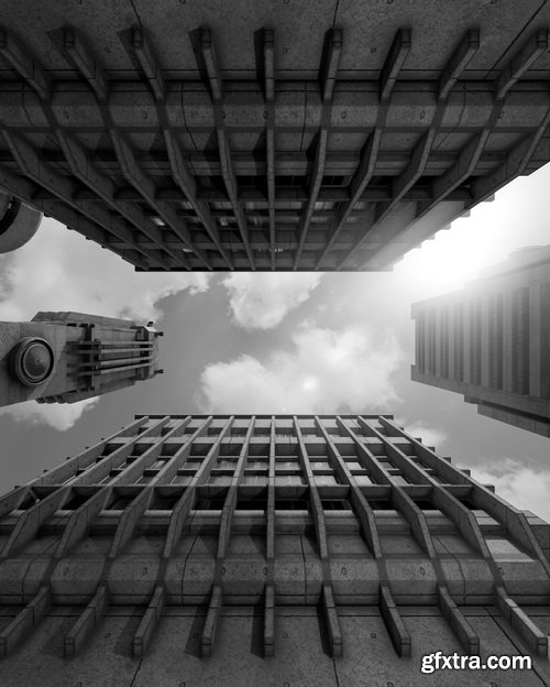 Superhivemarket - Dystopian Blocks - Brutalist Structures Kitbash Buildings Superhivemarket - Dystopian Blocks - Brutalist Structures Kitbash Buildings