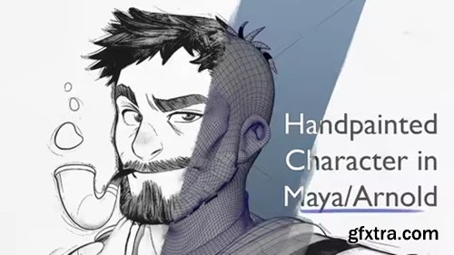 Hand-Painted Character with 2D look Maya