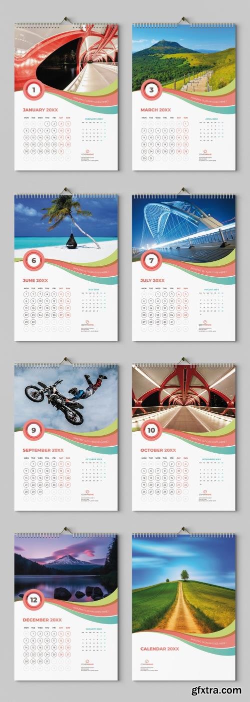 Creative Wall Calendar Layout with Colorful Accents 1705634616 Creative Wall Calendar Layout with Colorful Accents 1705634616