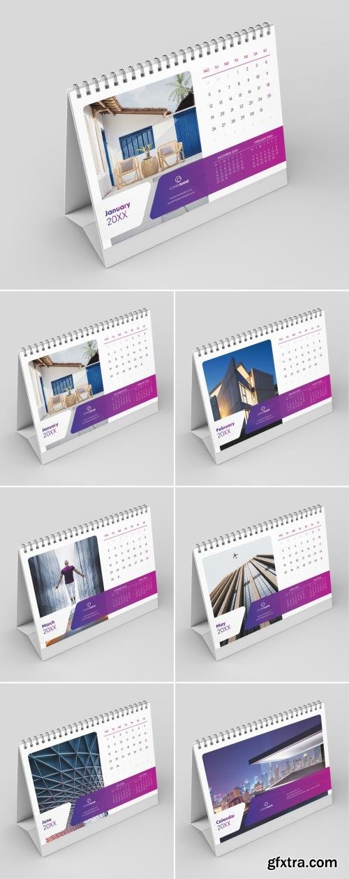 Desk Calendar Layout with Purple Gradient Accents 1705633423 Desk Calendar Layout with Purple Gradient Accents 1705633423