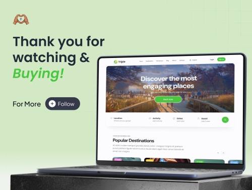 'Tripie - Travel Website UI Kit' 'Tripie - Travel Website UI Kit'