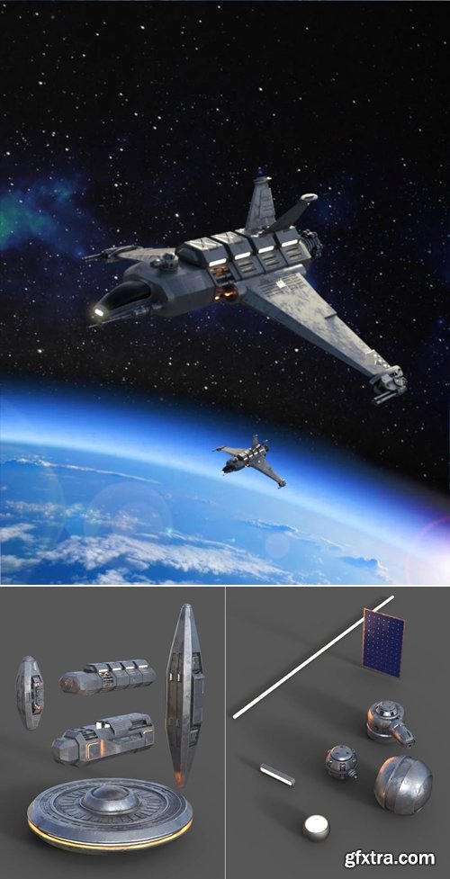 Daz3d - Modular Starship Kit