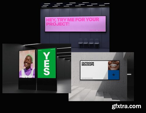 Wannathis - Outdoor billboard mockups