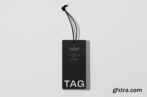 Sagesmask - Hang Tag Mockup Black Rope