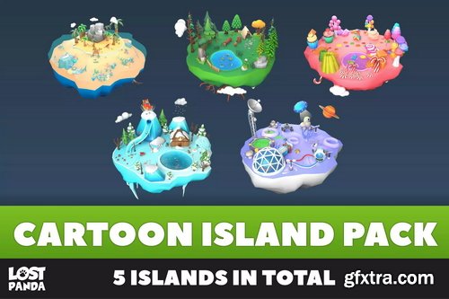 Unity Asset Store - Low Poly Cartoon Island Pack - 3D v1.0