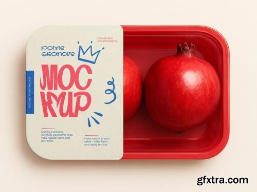 Template Pomegranate Packaging Mockup Fresh Fruit Container, Plastic Tray Box Display 1668389138 Template Pomegranate Packaging Mockup Fresh Fruit Container, Plastic Tray Box Display 1668389138