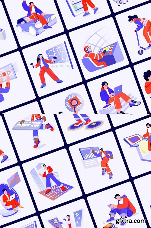 Craftwork Design - Technology Illustration Art Set