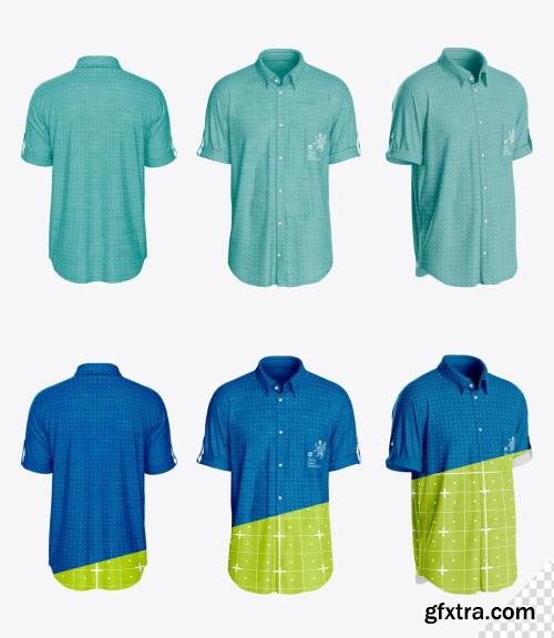 Short Sleeve Button-Up Shirt Mockup 1657830735 Short Sleeve Button-Up Shirt Mockup 1657830735