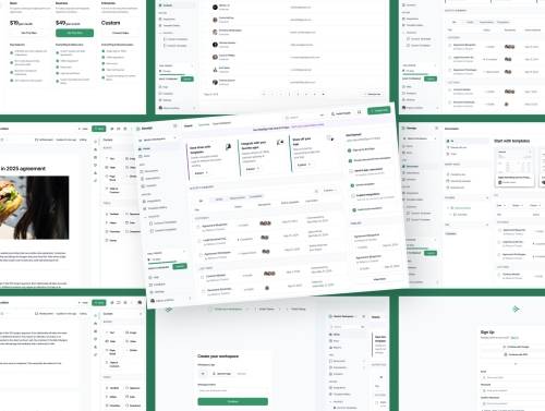 'Beesign - e-Signature Document Dashboard UI Kit' 'Beesign - e-Signature Document Dashboard UI Kit'