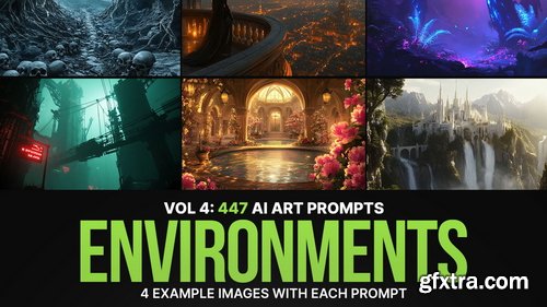 447 Ai Art Prompts Environments: Vol 4