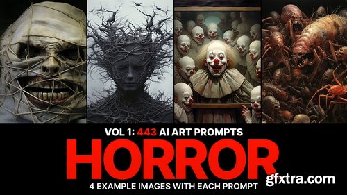 443 Midjourney Prompts for Horror