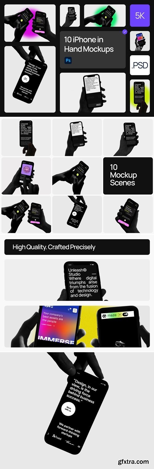 iPhone in Hand Mockups