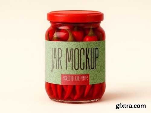 Pickled Hot Chili Pepper Glass Jar Mockup Realistic Packaging Template for Branding and Label Design 1706396174 Pickled Hot Chili Pepper Glass Jar Mockup Realistic Packaging Template for Branding and Label Design 1706396174