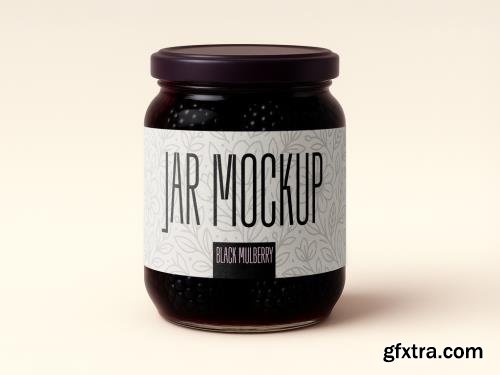 Black Mulberry Jar Mockup Realistic Glass Packaging Template 1706390656 Black Mulberry Jar Mockup Realistic Glass Packaging Template 1706390656
