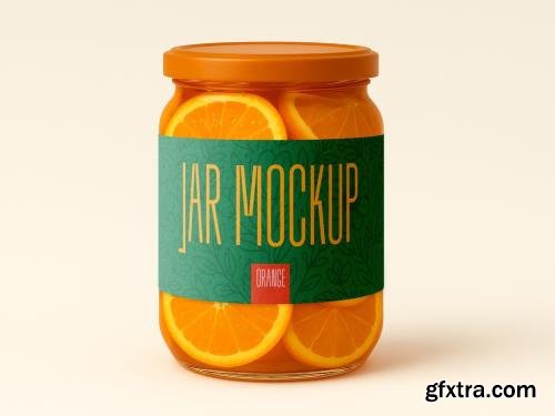 Orange Fruit Jar Mockup with Realistic Glass Packaging Design 1706389543 Orange Fruit Jar Mockup with Realistic Glass Packaging Design 1706389543