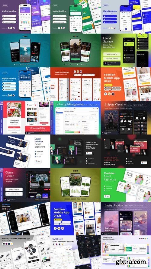 24 UX and UI Kits Templates Bundle 5 24 UX and UI Kits Templates Bundle 5
