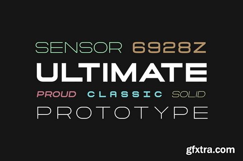 CreativeMarket - ZERO NEUE The Headline Font Family - 12 Fonts