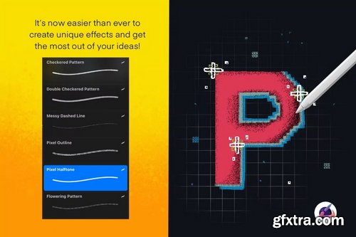 Brushgalaxy - Tetris Pixels Brush Set for Procreat