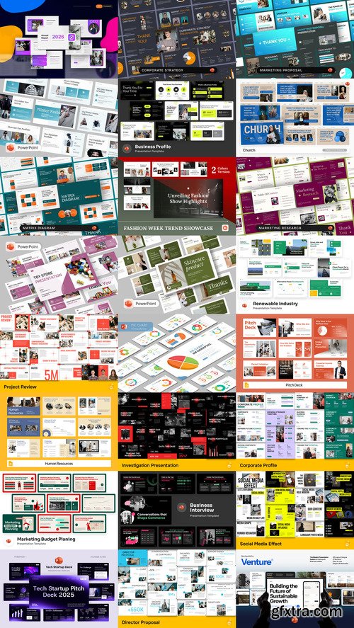 24 PowerPoint Templates Bundle 46 24 PowerPoint Templates Bundle 46