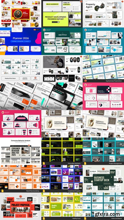 24 PowerPoint Templates Bundle 48 24 PowerPoint Templates Bundle 48