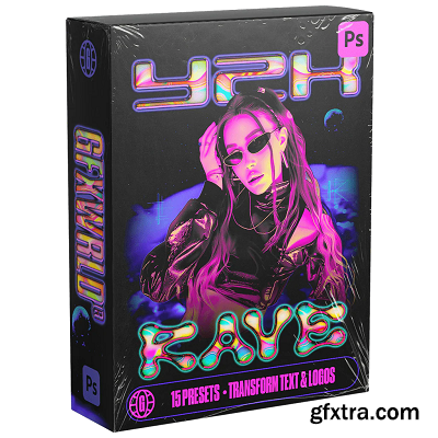 GFXWRLD - Y2K Rave Text Styles Pack (Vol. 1)