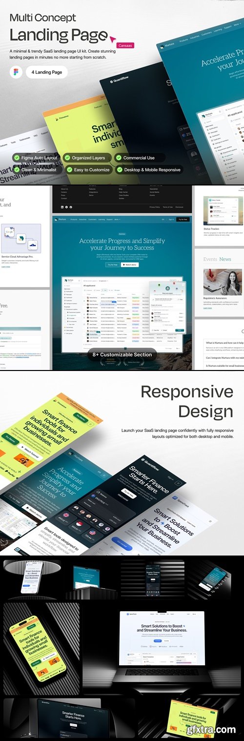 Multi Concept Landing Page - UI KIT