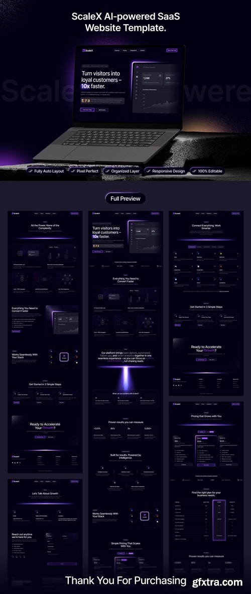 ScaleX – Next-Gen SaaS Website Design Template ScaleX – Next-Gen SaaS Website Design Template
