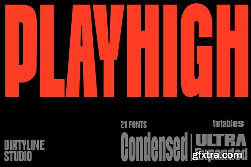 CreativeMarket - Dx Playhigh 21 Font