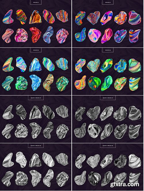 Chromasupply - Displaced: 80 Isolated 3D Textures