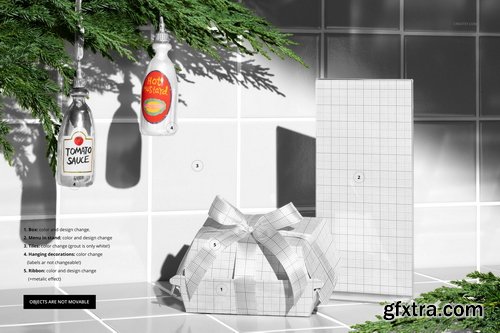 Creatsy - Christmas Fast Food Restaurant Branding Mockup - 2136545621