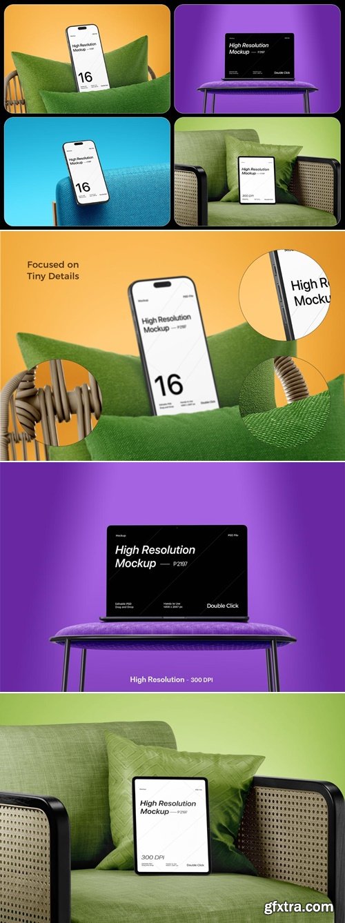 MockupCloud - Multi Apple Devices Mockup – iPhone, iPad, MacBook