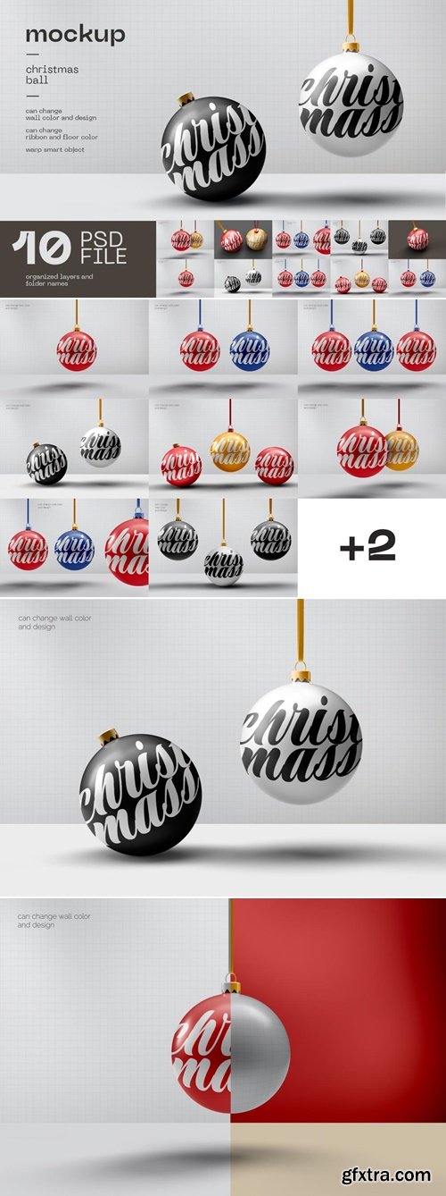 MockupCloud - Christmas Ball Mockup