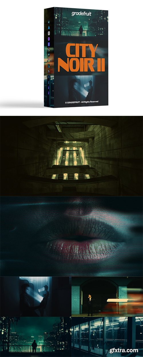 GradeFruit - City Noir V2 LUTs & LR Presets GradeFruit - City Noir V2 LUTs & LR Presets