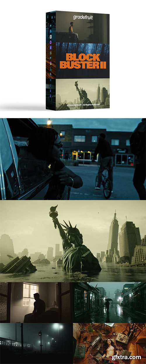 GradeFruit - Blockbuster V2 LUTs & LR Presets GradeFruit - Blockbuster V2 LUTs & LR Presets