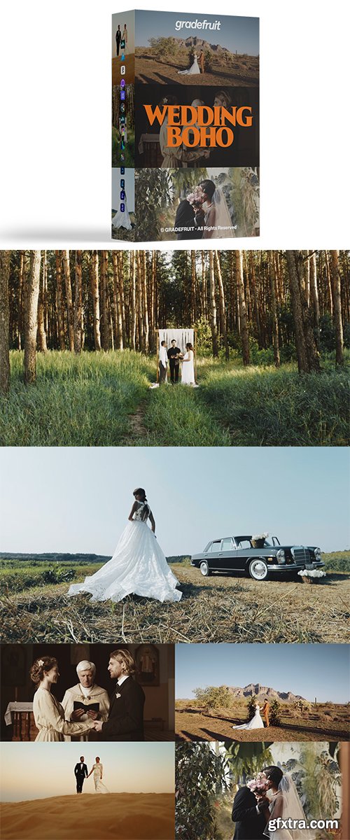 GradeFruit - Wedding Boho LUTs & LR Presets GradeFruit - Wedding Boho LUTs & LR Presets