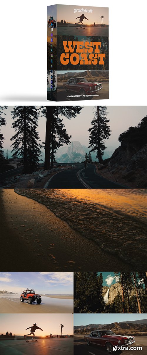 GradeFruit - West Coast LUTs & LR Presets GradeFruit - West Coast LUTs & LR Presets