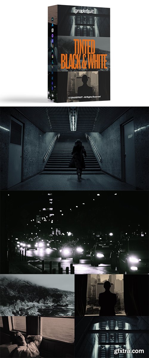 GradeFruit - Tinted Black and White LUTs & LR Presets GradeFruit - Tinted Black and White LUTs & LR Presets