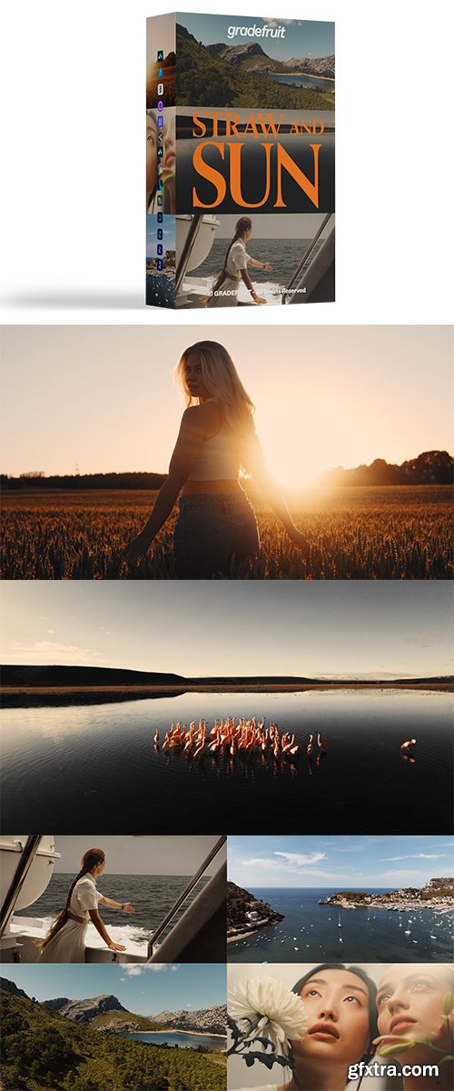 GradeFruit - Straw and Sun LUTs & LR Presets GradeFruit - Straw and Sun LUTs & LR Presets