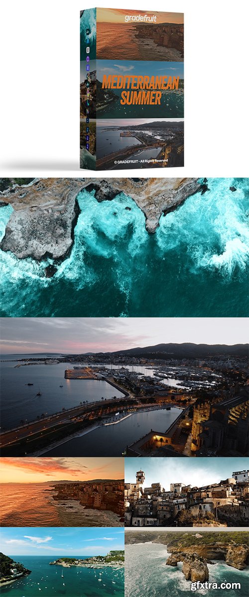 GradeFruit - Mediterranean Summer LUTs & LR Presets GradeFruit - Mediterranean Summer LUTs & LR Presets