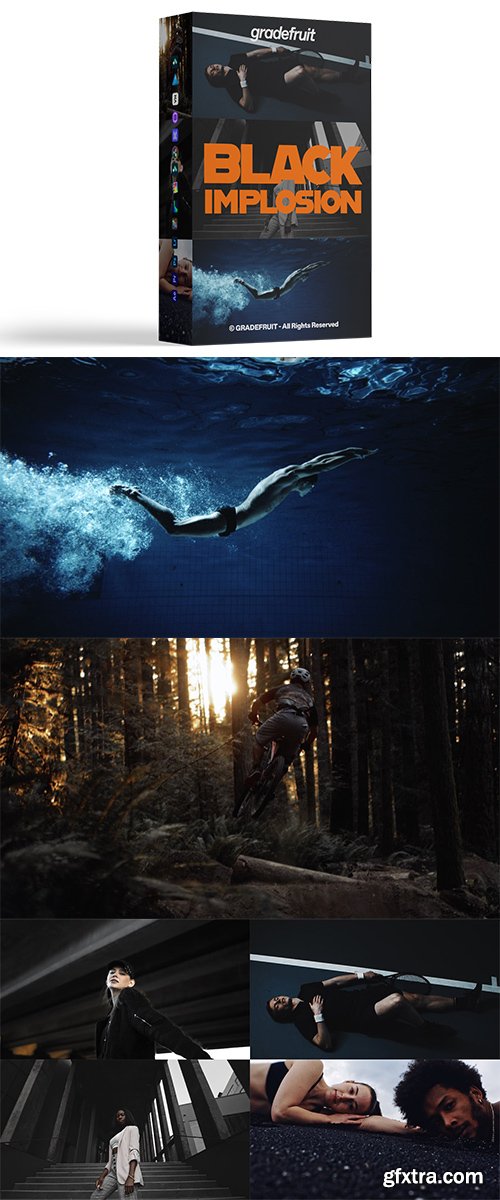 GradeFruit - Black Implosion LUTs & LR Presets GradeFruit - Black Implosion LUTs & LR Presets