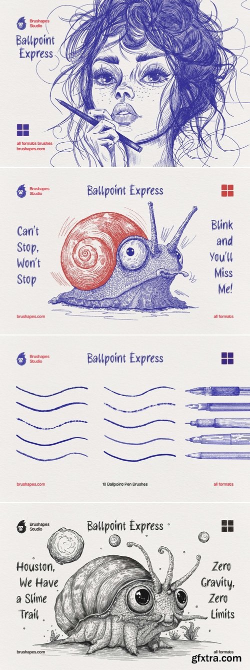 CreativeMarket - Multi App Ballpoint Pen Brushes