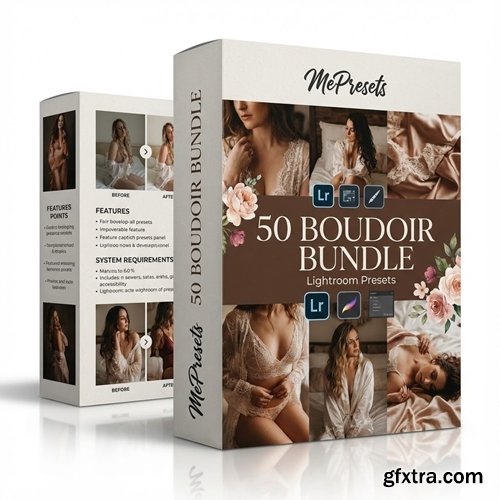 MePresets - 50 Boudoir Bundle Lightroom Presets