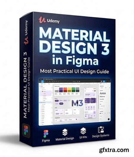 Udemy - Material Design 3 in Figma | Most Practical UI Design Guide