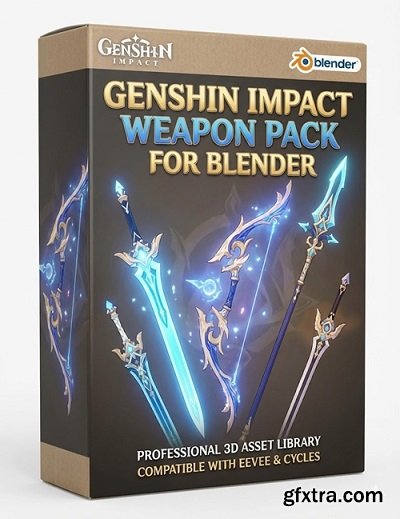 Genshin Impact Weapon Pack for Blender