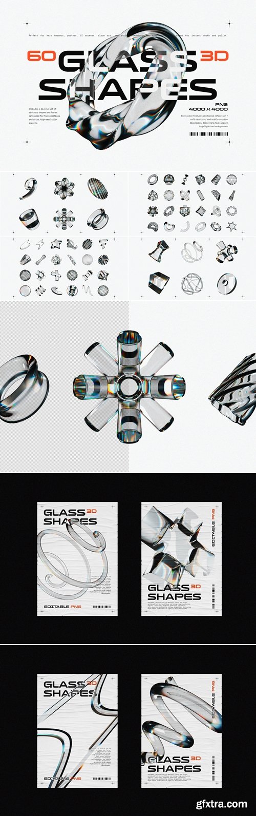 YouWorkforThem - Liquid Glass 3D Shapes Graphics